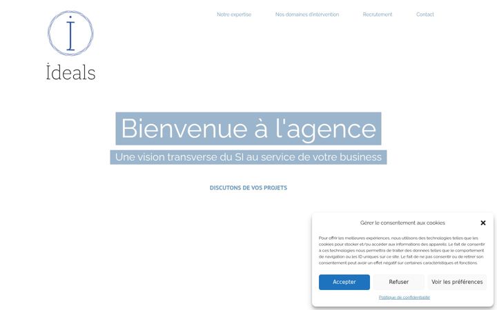 Képernyőkép: idealsconsulting.com