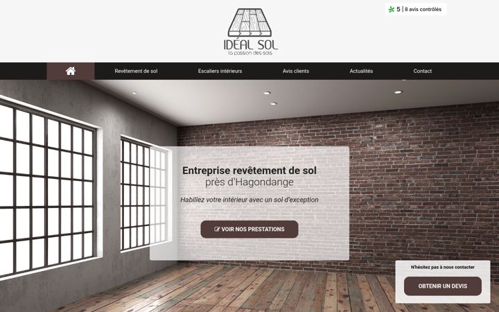 Screenshot of idealsol.fr