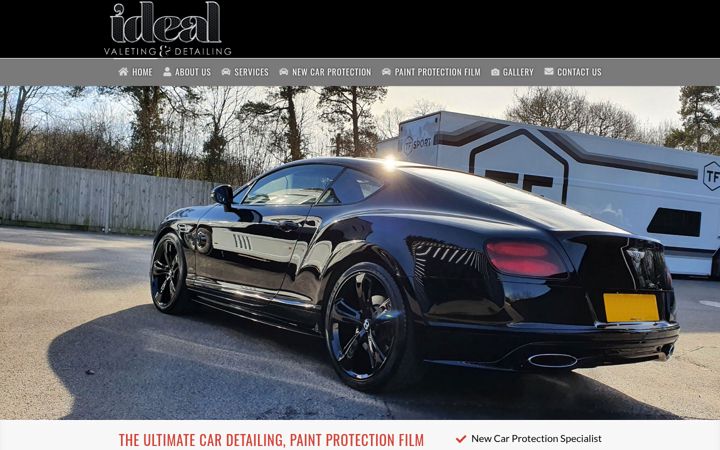 Screenshot of idealvaleting.co.uk