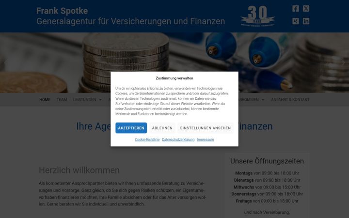 Screenshot of idealversichert.com