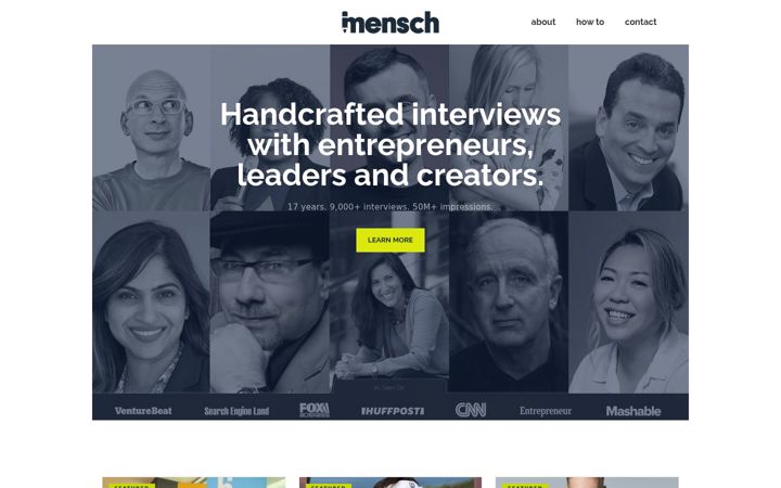 Screenshot of ideamensch.com