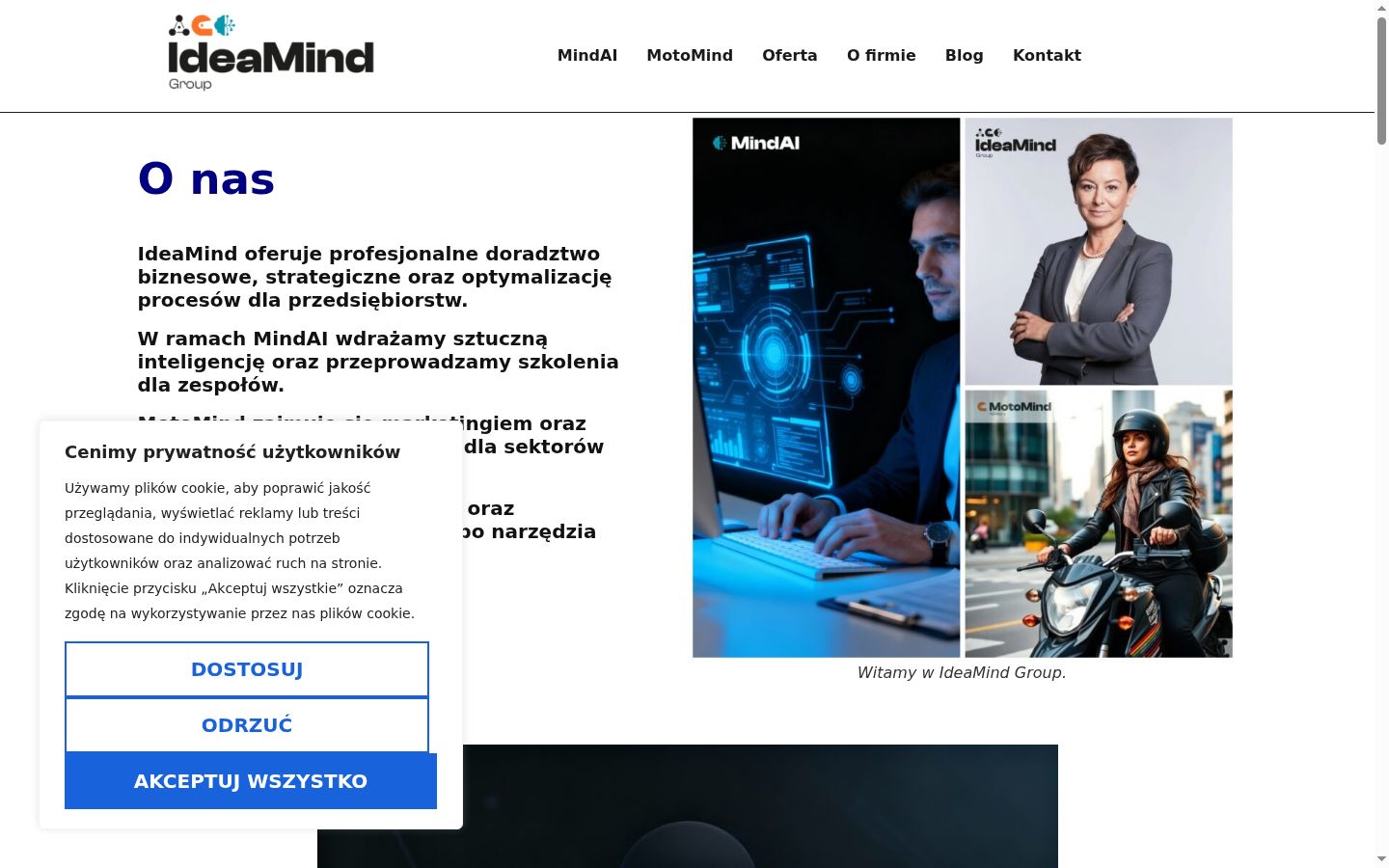 Sutikimo reklamjuostės, rodytos prieš bet kokią sąveiką, ekrano kopija