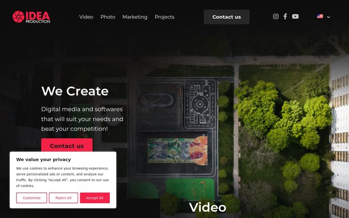 Screenshot of ideaproduction.eu