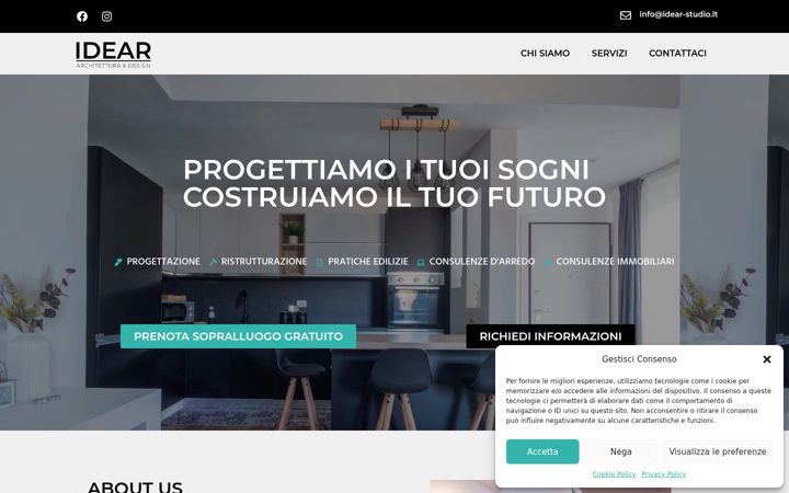 Screenshot of idear-studio.it