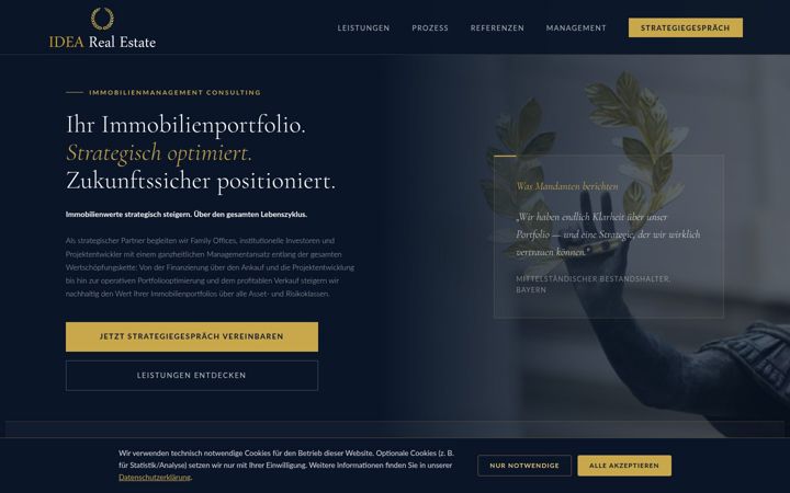 Screenshot of idearealestate.de