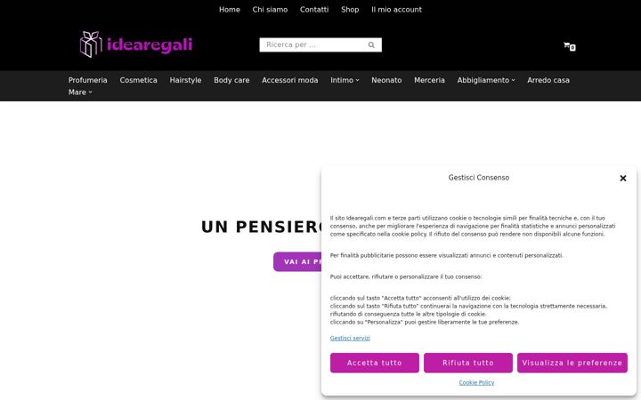 Screenshot of idearegali.com