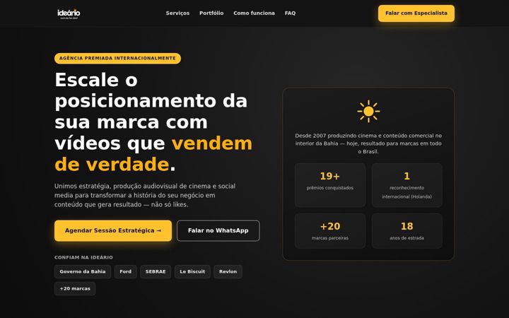 Screenshot of ideario.com.br