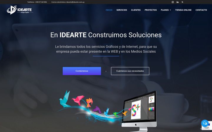 Screenshot ta' idearte.com.uy
