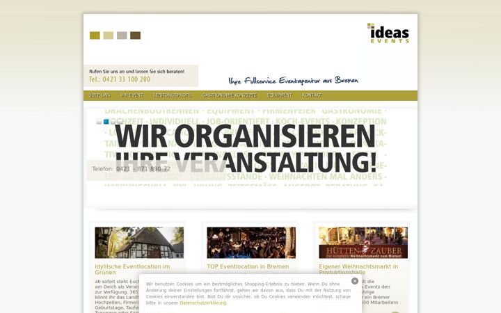 Screenshot of ideas-events.net