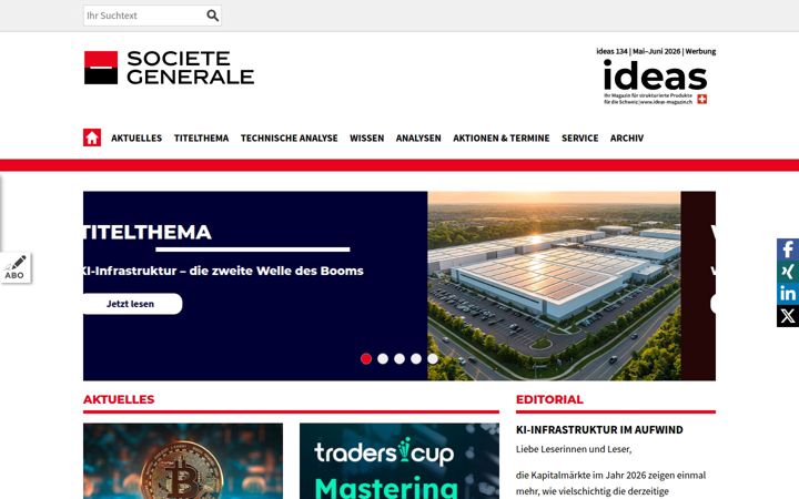 Skjermbilde av ideas-magazin.ch