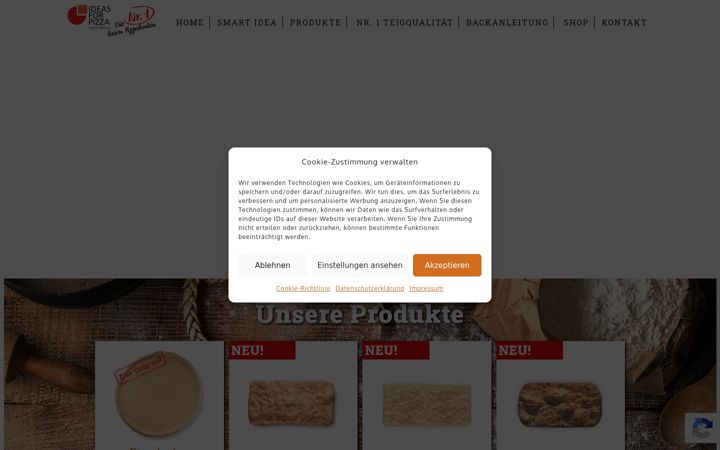 Zrzut ekranu ideas4pizza.com