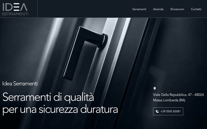Screenshot of ideaserramentisrl.it