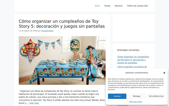 Screenshot of ideasfiestafacil.com
