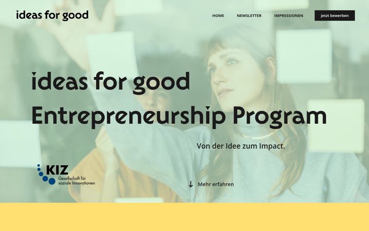 Screenshot of ideasforgood.de