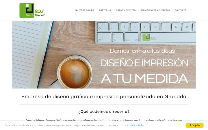 Screenshot of ideasgrupografico.es