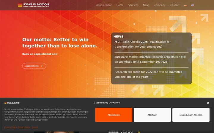 Screenshot of ideasinmotion.at