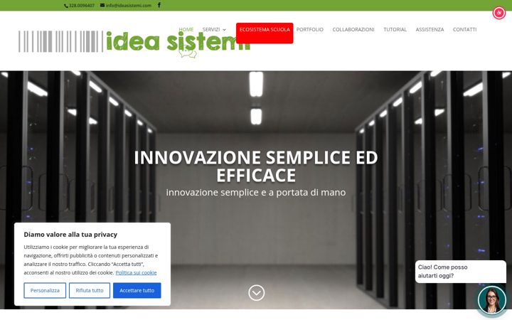 Screenshot of ideasistemi.com