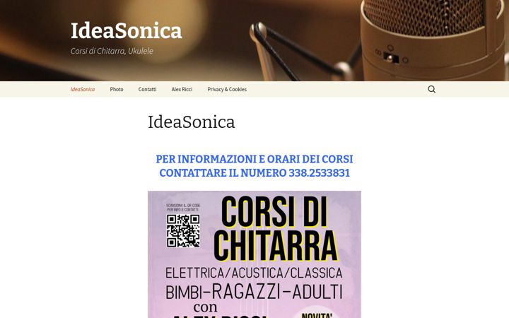 Screenshot of ideasonica.it