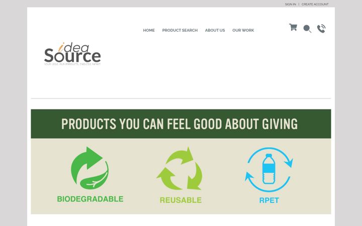 Screenshot of ideasourcepromotions.com