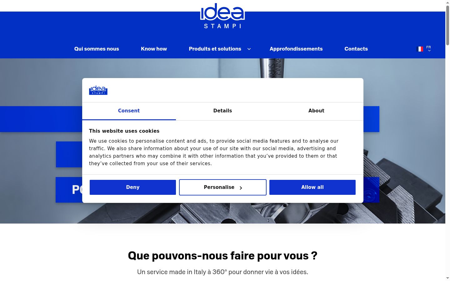Screenshot tal-banner tal-kunsens muri qabel kwalunkwe interazzjoni