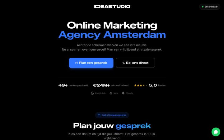 Screenshot of ideastudio.nl