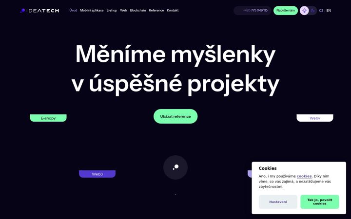 Screenshot of ideatech.cz