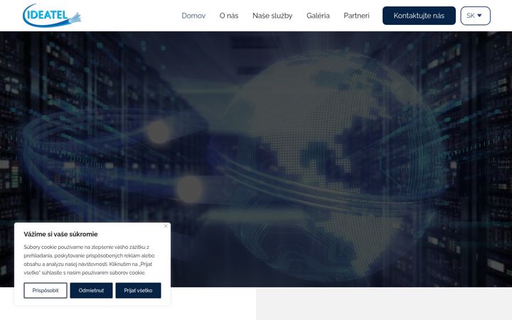Screenshot of ideatel.sk
