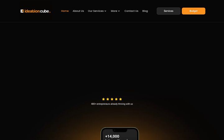 Screenshot of ideationcube.com