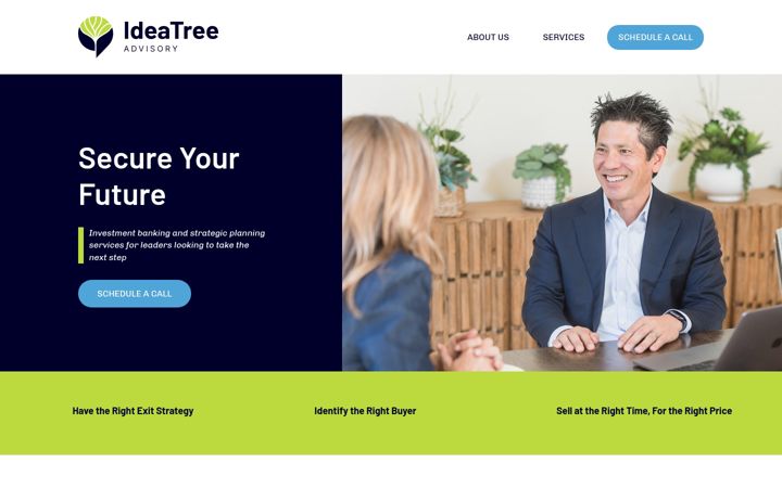 Screenshot of ideatreeadvisory.com