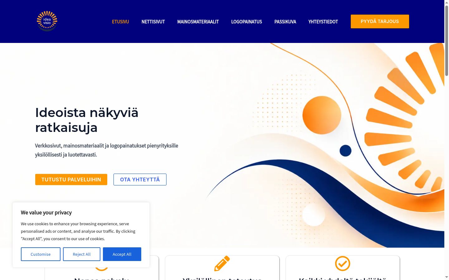 Zrzut ekranu banera zgody wyświetlanego przed jakąkolwiek interakcją