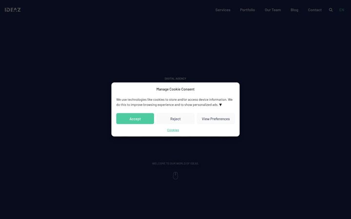 Screenshot of ideaz.co