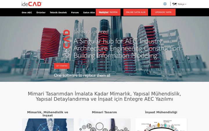 Képernyőkép: idecad.com.tr