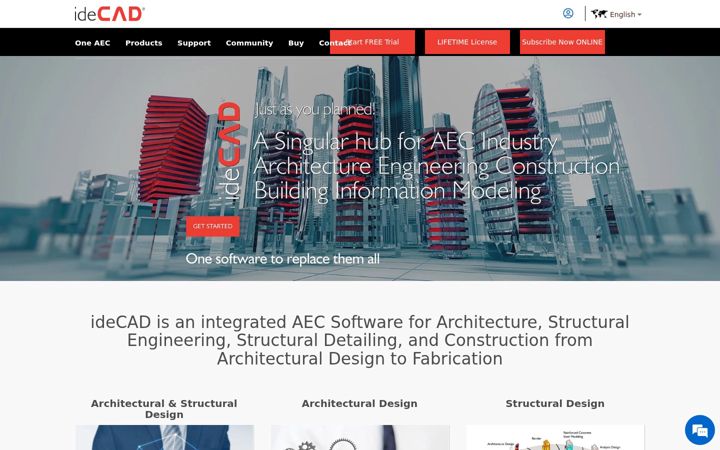 Screenshot of idecad.com