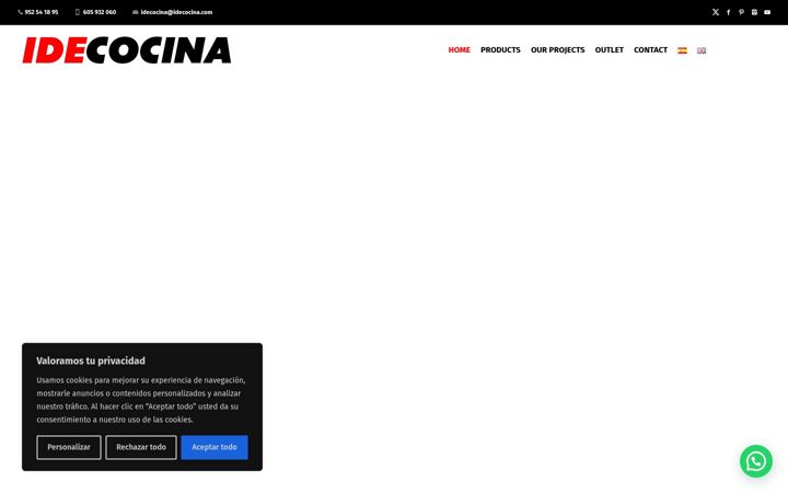 Screenshot of idecocina.com
