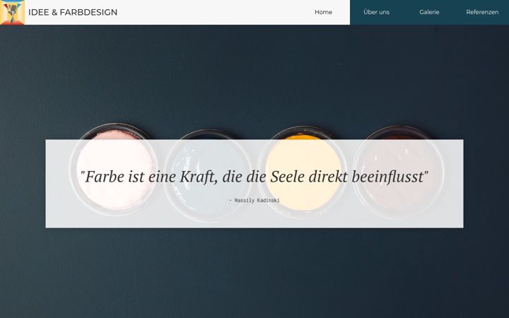 Skärmbild av idee-farbdesign.de
