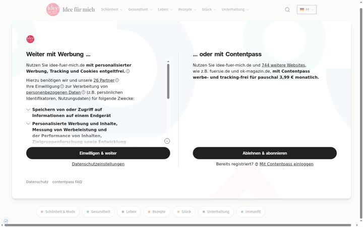 Screenshot of idee-fuer-mich.de