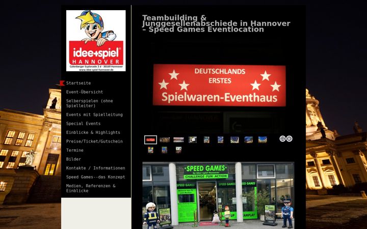 Screenshot of idee-spiel-hannover.de