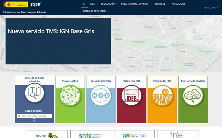 Screenshot of idee.es