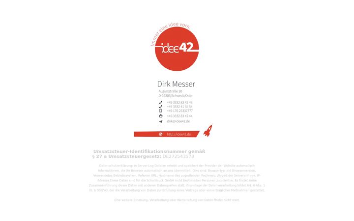 Screenshot of idee42.de