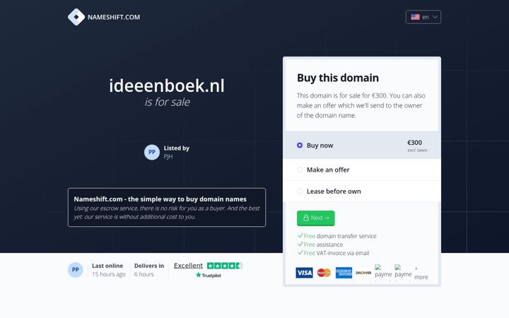 Screenshot of ideeenboek.nl