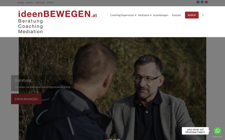 Screenshot of ideenbewegen.at