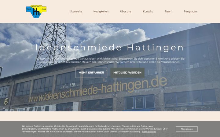 Screenshot of ideenschmiedehattingen.com