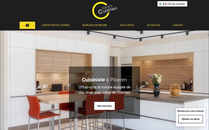 Screenshot of idees-de-cuisines.com