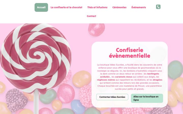 Screenshot of idees-sucrees.fr