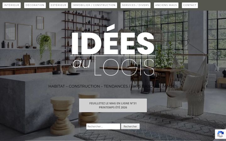 Screenshot of ideesaulogis.fr