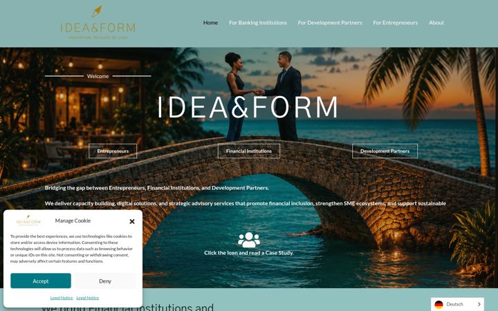 Screenshot of ideeundform.ch