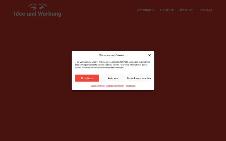 Screenshot of ideeundwerbung.de