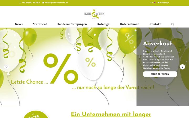 Screenshot of ideeundwerk.at