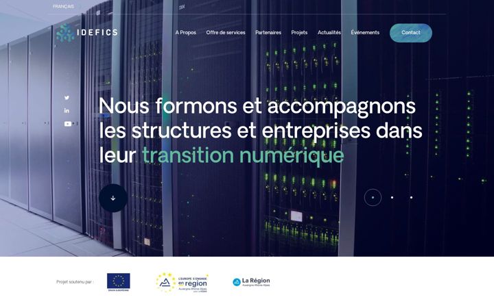 Screenshot of idefics.fr
