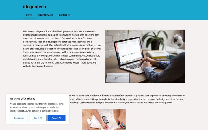 Screenshot of idegentech.hu